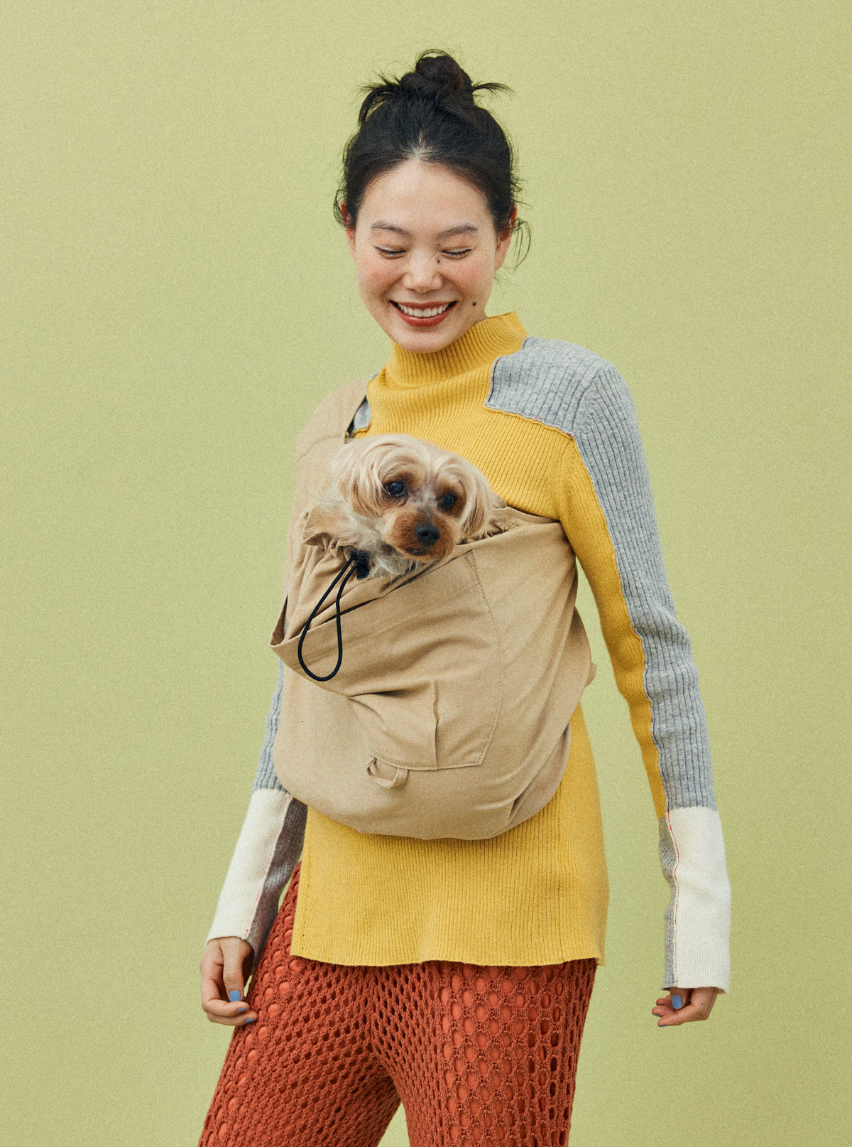 美品◎ erva エルバ 限定⭐︎ボアシンプルドッグスリング Sサイズ